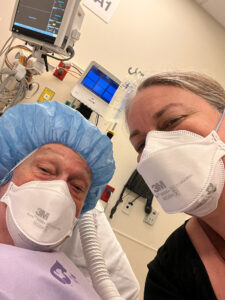 Angela and Harry before his 2023 nephrectomy